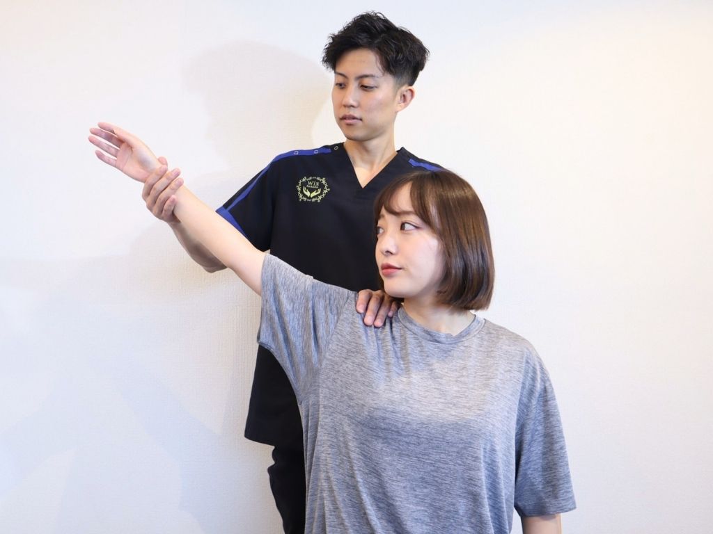 身体の動きや骨盤の検査